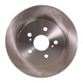 Pontiac Vibe 2009 2010 Brake Disc Driver Or Passenger Side Single Piece Rear Cast Iron Natural Finish Plain Surface Solid 5
