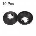 Uxcell Pipe Cover Decoration 16mm Pp Plastic Escutcheon Water Drain Line Black 10pcs