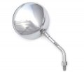 Universal Round Chrome Mirror Cruiser Style Short Stem Motorcycle Atv 10mm X 1 25 Compatible With Honda Kawasaki Suzuki