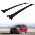 Auxmart Roof Rack Cross Bars Fit For Chevy Equinox Gmc Terrain 2010-2017 Black Rooftop Luggage Rail Replacement Aluminum Cargo 
