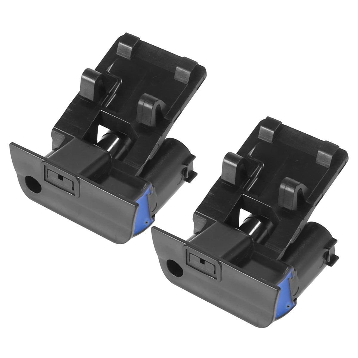 2pcs Windshield Washer Nozzles Spray Jet For Bmw X1 E84 X6 E71 E72 Left And Right 61667183343 Black Plastic 2 09 In X 1 57