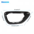 X Autohaux 1 Pair Front Fog Lights Cover For Jeep Grand Cherokee 2014-2017 Lamp Frame Trim Replacement Carbon Fiber