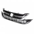 Ecotric Front Upper Bumper Hood Grill Lower Mesh Chrome Grille Compatible With 2010-2011 Honda Crv Cr-v