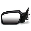 Powered And Heated Left Side View Door Mirror For 06-10 Mercury Milan Oem-mr-fo1320266 Factory Style Black Textured Finish 