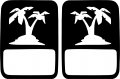 Jeeptails Tropical Palm Tree Tail Lamp Light Covers Non-led For Jeep Gladiator 