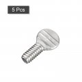 Uxcell 1 4-20 X 2 Thumb Screws 5pcs 304 Stainless Steel Fully Thread Galvanized Finger Tight Racket Screw
