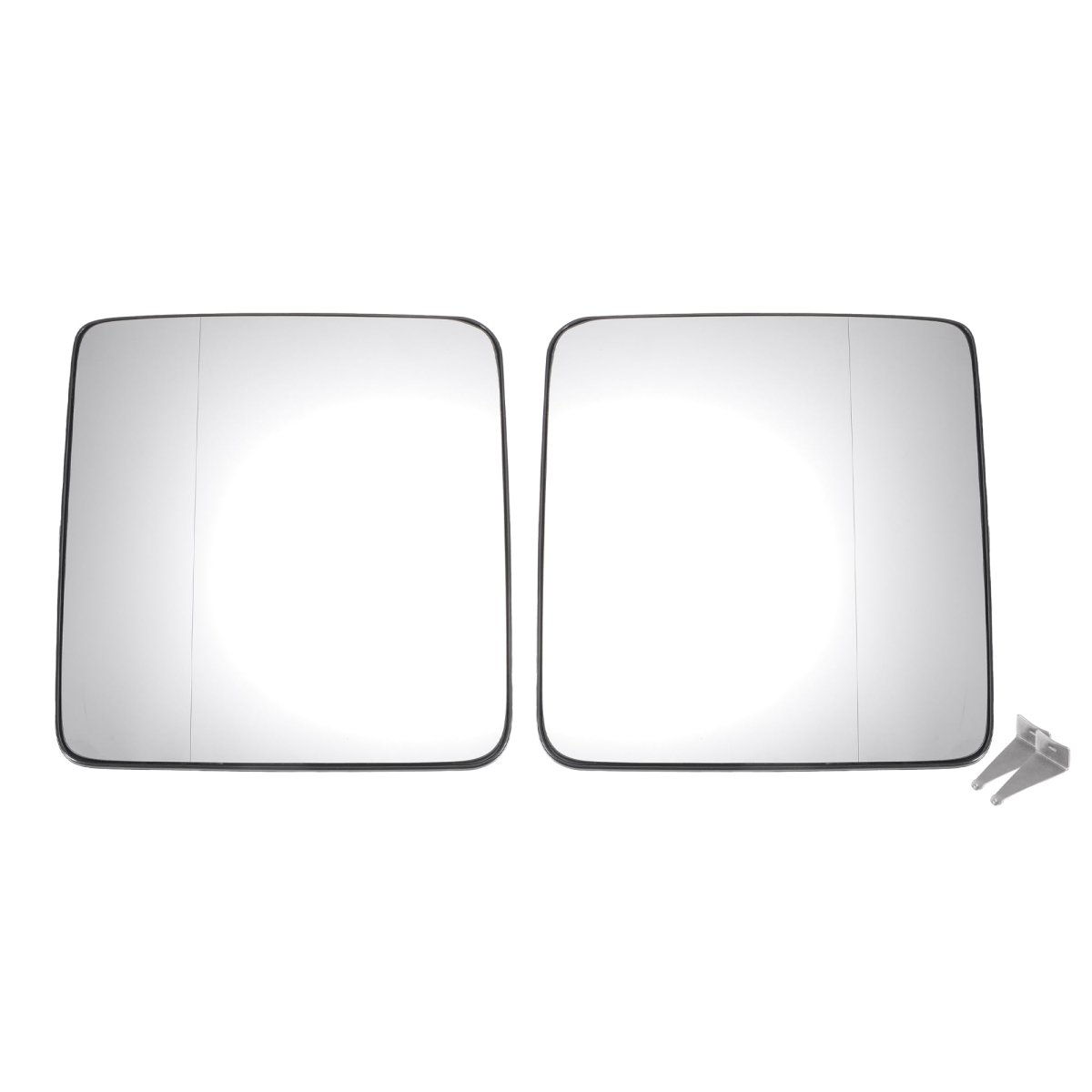 Heated Rearview Side Mirror Glass Replacement With Backing Plate For Jeep Wrangler Jk 2011 To 2018 Left And Right Pair 7 48 In