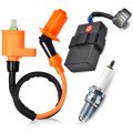 Cdi Box And Ignition Coil Spark Plug Kit For Honda Fourtrax 300 Trx300 Trx300fw 2x4 4x4 1998 1999 2000 Part 30400-hm5-506