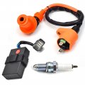 Cdi Box And Ignition Coil Spark Plug Kit Compatible With Honda Fourtrax 300 Trx 300fw 2x4 4x4 1998 1999 2000 30400-hm5-506