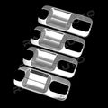 Razer Auto 2015-2016 Ford F-150 Back Plate Chrome Door Handle Cover 