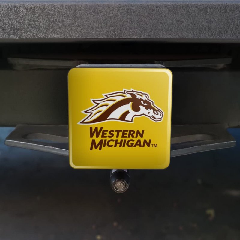 Western Michigan University Logo Tow Trailer Hitch Cover Plug Insert
