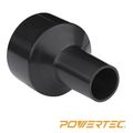 70140 Hose Reducer 2 5 In To 1 25 Conversion Unit For Dust Collection Accessories Black Abs Plastic Tapered Adapter 