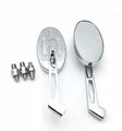 Chrome Running Mirror For Cbr600 900 929 954 1000rr Oval Shape Yzfr1 R6 Fzr600 Yzf600r B01djj739y 