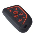 Silicone Rubber Remote Smart Key Fob Case Cover Protector Holder For 7 Buttons Chevrolet Corvette C8 2020 2021 To 2025