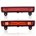 Third Led High Mount Brake Stop Light For Chevy Suburban 1500 2500 Tahoe And Gmc Yukon Xl 2000-2006 Red Lens Chrome Housing