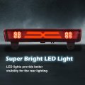 Third Led High Mount Brake Stop Light For Chevy Suburban 1500 2500 Tahoe And Gmc Yukon Xl 2000-2006 Red Lens Chrome Housing