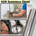 Wedo Pry Bar Stainless Steel Pinch Pinch Point Connecting Line-up Anti-corrosion High Strength Polished Length 20