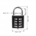 Uxcella 8-digit Combination Padlock Push Button Lock For Locker Cabinet Black 2pcs