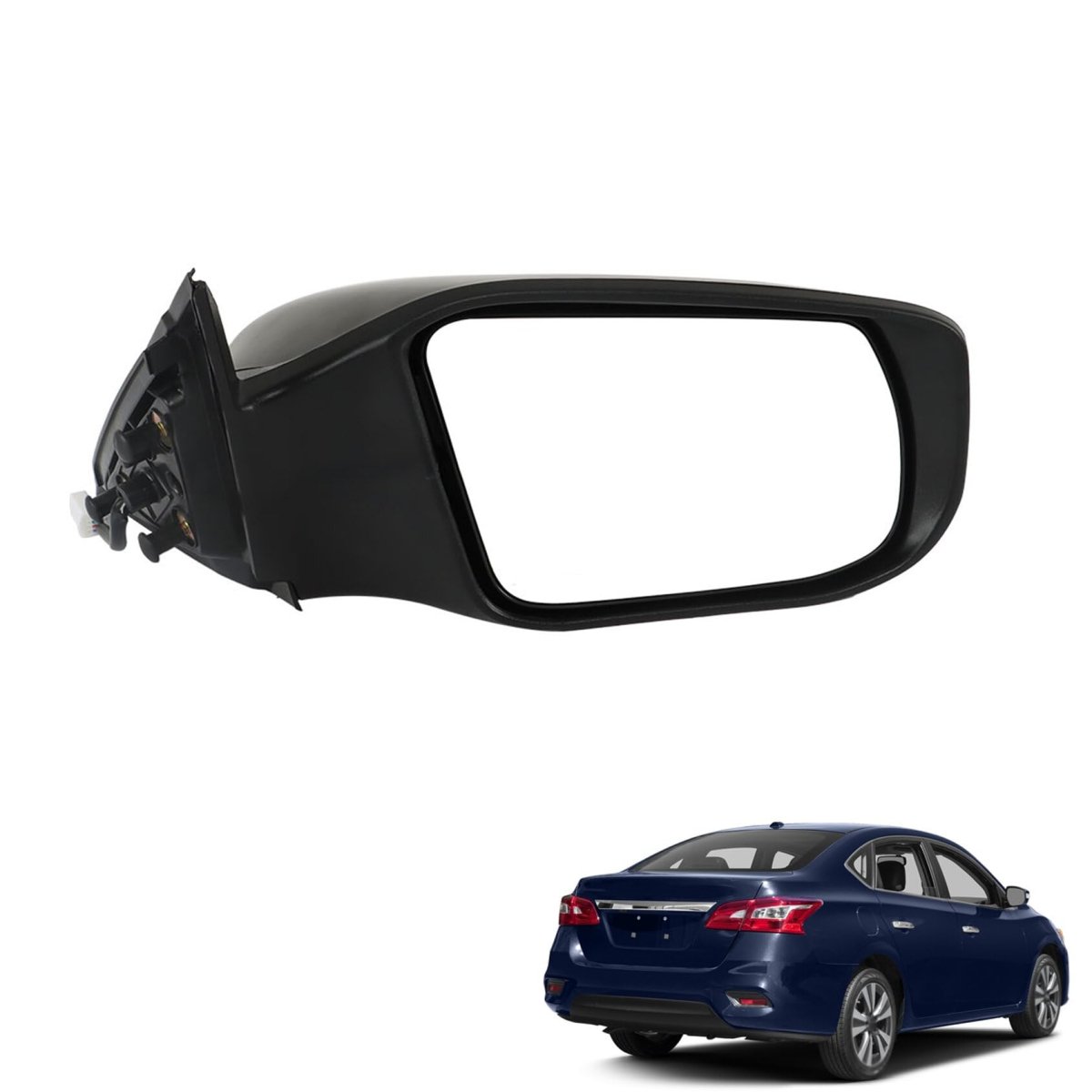 Right Mirror Passenger Side Hand Power Folding Replacement For 2013-2018 Altima Sedan Ni1321223 963013th0a