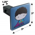Superman Bizarro Cute Chibi Character Tow Trailer Hitch Cover Plug Insert