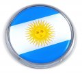 Argentina Flag 2 75 Car Chrome Round Emblem Decal 3d Sticker Badge