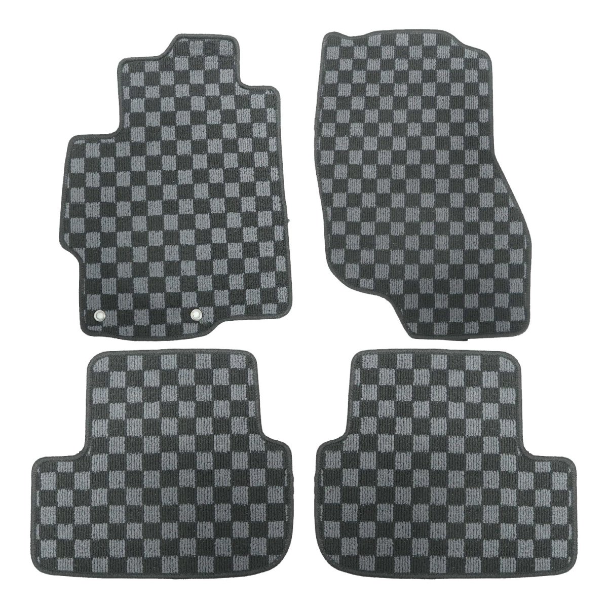 Floor Mats For Mitsubishi Lancer Evolution X 2008 2015 Black Polypropylene Fiber 4 Piece Set Front And Rear Interior Direct
