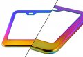 Eparts 2 X Front Rear Universal Us Size Car Suv Truck Aluminum Metal Neo Chrome Color Finished License Plate Frame Cover 