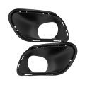 Fog Light Bezel Pair Front Driver And Passenger Side For Jeep Cherokee 2014 2015 2016 2017 2018 Black Teo Plastic Ch1038224 