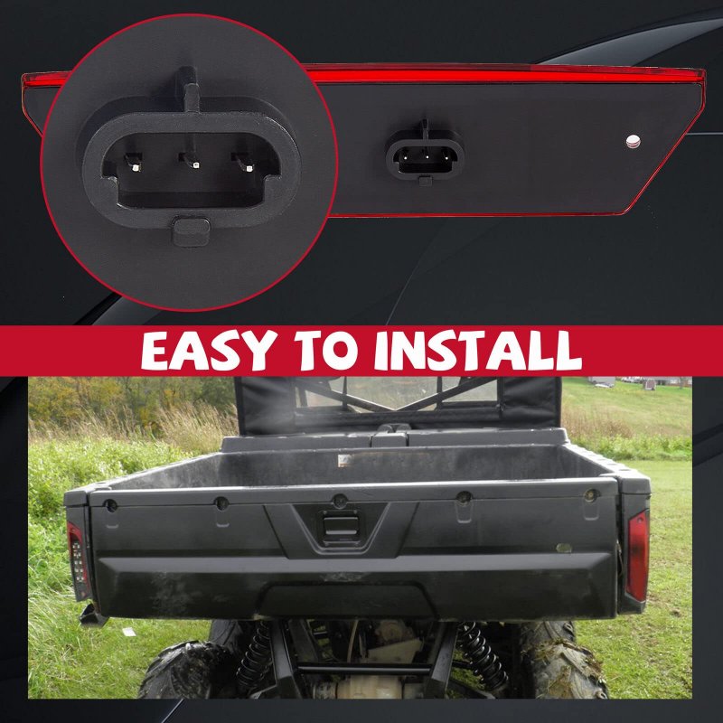 Hecasa Tail Light Lamp For 2009-2016 Polaris Ranger 500 700 800 900 Replacement Part Pair