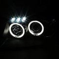 Instyleparts Black Housing Clear Lens Headlights Made For 1999-2004 Jeep Grand Cherokee 