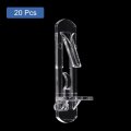 Uxcell Plastic Locking Shelf Pins 20pcs Clear Self-locking Support Pegs Clips Fit 5mm Hole 5 8 16mm Thick For Bookcase Cabinets