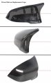M Style Real Carbon Fiber Replacement Side View Mirror Covers Caps Compatible With 2020-2023 Toyota Supra Gr A90 A91