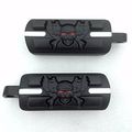Xkh Motorcycle Black Wing Skull Zombie Shape Foot Pegs Fits Most Models With H-d Male Mount-style Footpeg Supports See