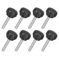 8pcs M6 X 35mm Knurled Clamping Knob 304 Stainless Steel Thumb Screw Round Hand Threaded Bolt Stud 25mm Dia For Machinery 
