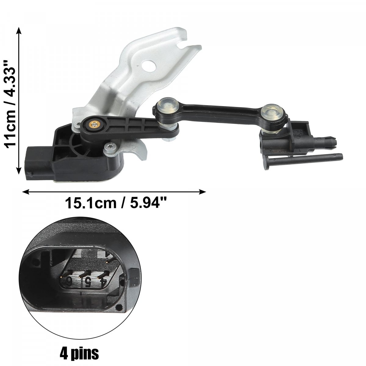 Rear Left Air Suspension Height Level Sensor 7l0616213d For Audi Q7 3 0l Volkswagen Touareg