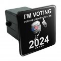 I M Voting For Convicted Felon Trump Tow Trailer Hitch Cover Plug Insert 2