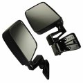 Black Manual Side View Door Mirrors Left Right Pair Set Replacement For Jeep Wrangler 87-02