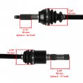 Caltric Rear Left And Right Cv Joint Axle With Bearing Compatible Polaris Ranger Xp 700 4x4 Efi 2007-2008
