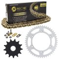 Niche Drive Sprocket Chain Combo For Gas Ec 125 Front 13 Rear 48 Tooth 520v-x X-ring 112 Links