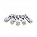 Uxcell 5pcs 12v T5 1206 Surface Mount Device 5 Led Ice Blue Dashboard Gauge Instrument Light Internal