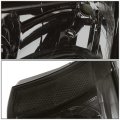Compatible With Chevy Silverado Gmt800 2pc Pair Of Smoked Lens Clear Corner Headlight Chrome Red Led Tail Light