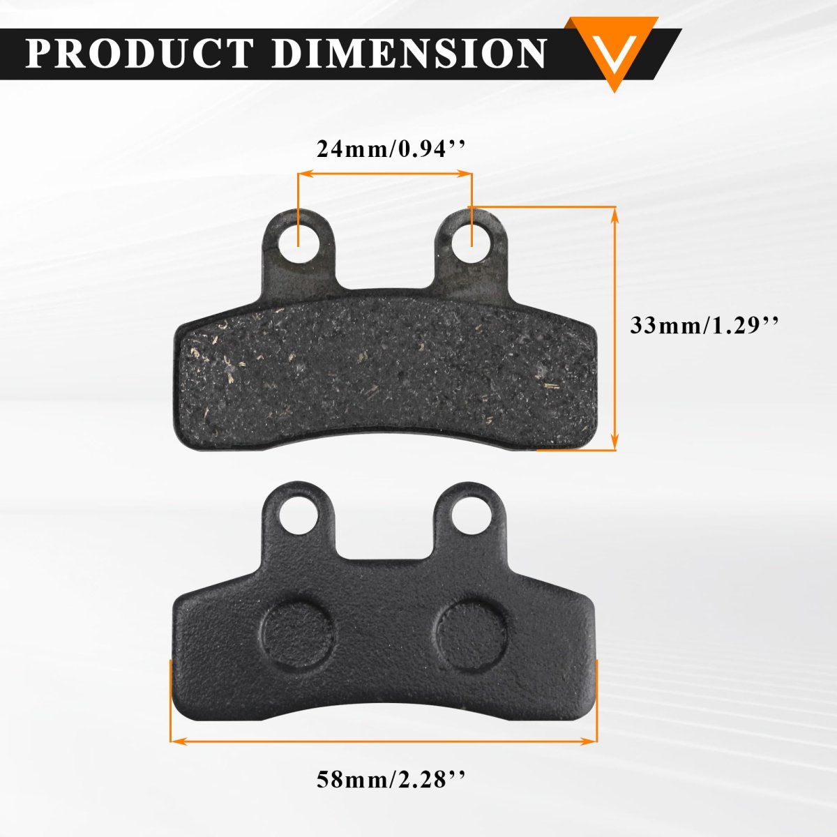 Pro Bat Front Disc Caliper Brake Pads For 50cc 70cc 110cc 125cc 150cc Trail Crf50 Crf70 Ssr Sdg Pit Dirt Bike Atv Quad 8pcs