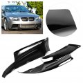 Front Bumper Lip Chin Spoiler Pair Deflector Splitter Fit For E90 E92 E93 M3 2007 To 2012 Glossy Black