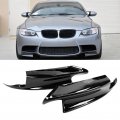 Front Bumper Lip Chin Spoiler Pair Deflector Splitter Fit For E90 E92 E93 M3 2007 To 2012 Glossy Black