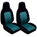 Totally Covers For 2006-2015 Mazda Mx-5 Miata Seat Black And Teal 22 Colors Belt Holder Side Airbag Compatible Bucket 