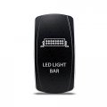 Ch4x4 Rocker Switch Led Light Bar Symbol White