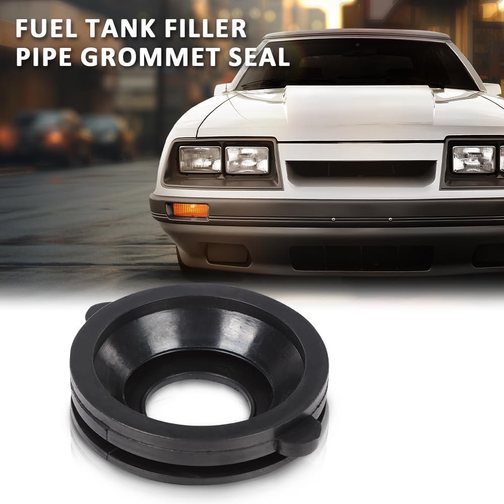 Fuel Tank Filler Pipe Grommet Seal For Ford Mustang 1981 1997 Rubber Neck Black