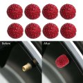 8 Pack Universal Diamond Crystal Valve Cap For Cars Trucks Bikes Motorcycles Bicycles Accessories Red 1 47 29cm