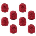 8 Pack Universal Diamond Crystal Valve Cap For Cars Trucks Bikes Motorcycles Bicycles Accessories Red 1 47 29cm