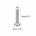 Uxcell M4x18mm Machine Screws Pan Phillips Cross Head Screw 304 Stainless Steel Fasteners Bolts 20pcs